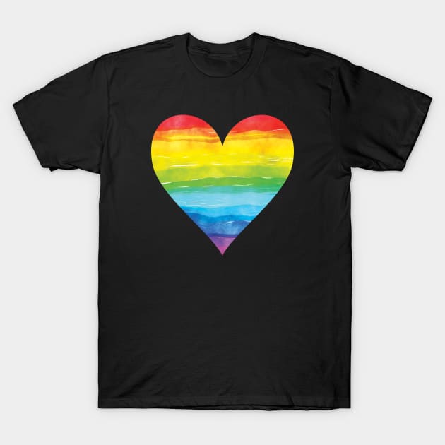 rainbow love T-Shirt by rclsivcreative